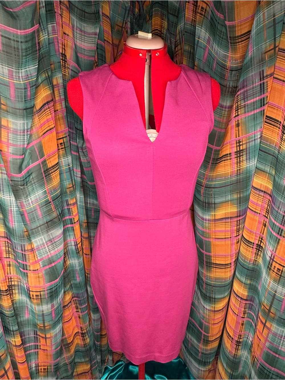Trina Turk Hot Pink Sleeveless Sheath Dress